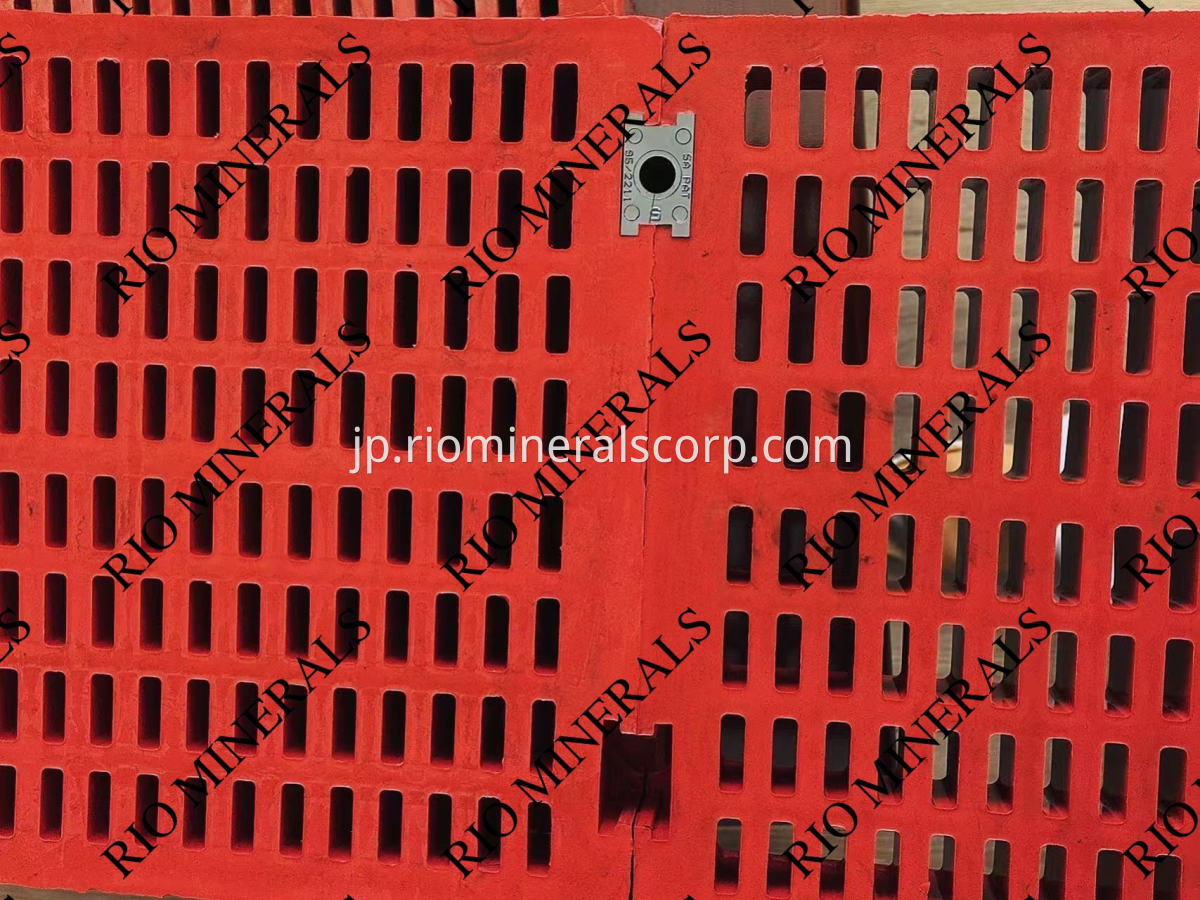 rubber screen media shore hardness 60A